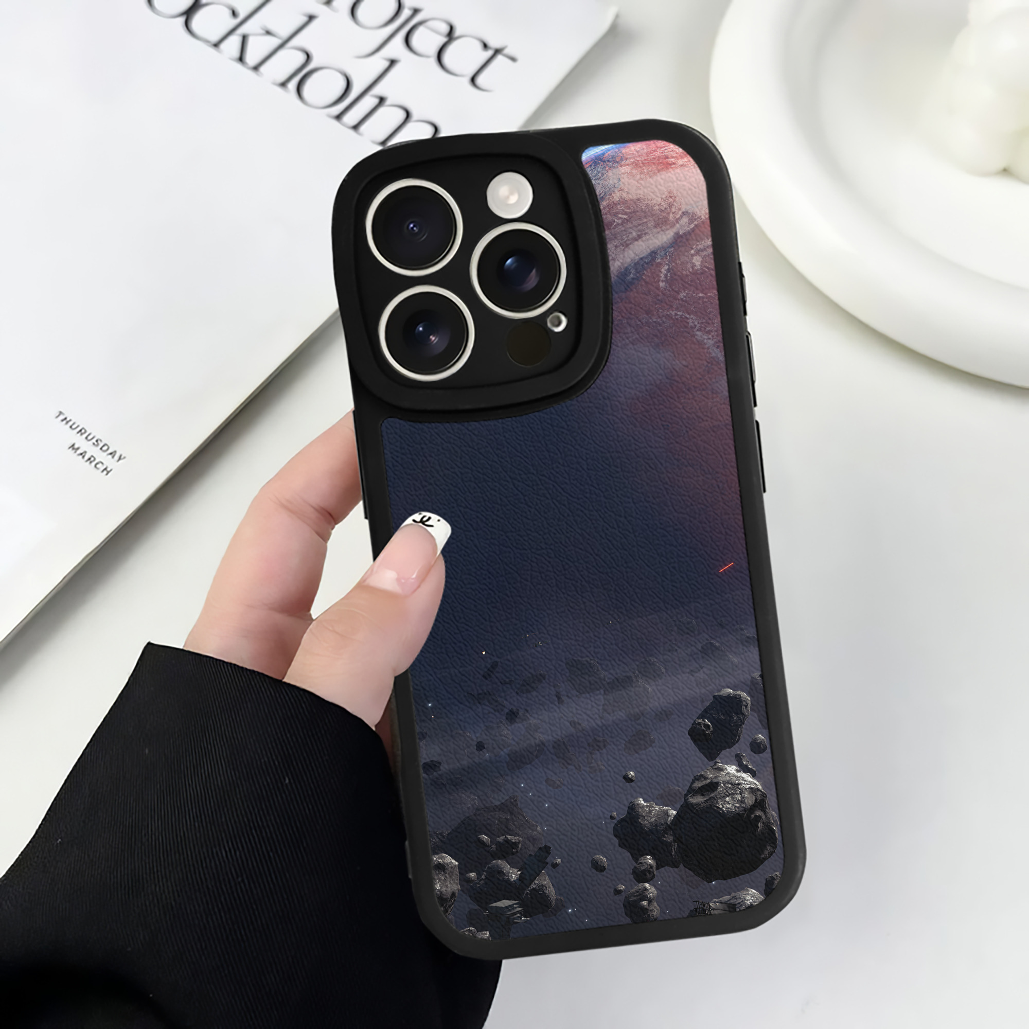 （画像用） スター・ウォーズ Star Wars 【iPhone 16シリーズ対応】シリコンスマホケース（レザー調） 材質：シリコン